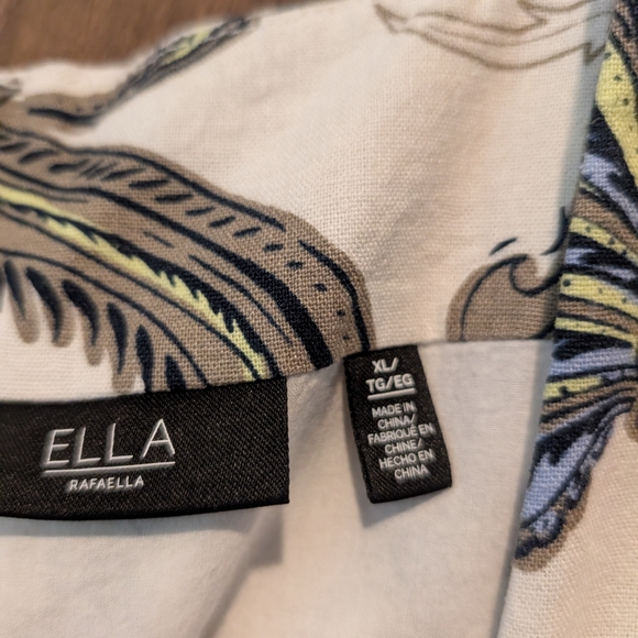 Ella Paisley Crop Top and Skirt Set - Green, Blue, Black on White - Picture 5 of 12